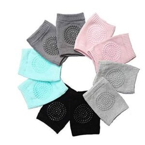 2 Pair Baby Knee and Elbow pad Baby Crawling Elbow pad Baby Leg Warmer Baby Kneecap (Multi Color)