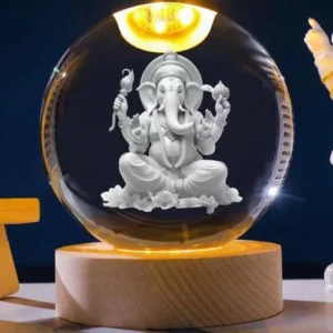 SN-Crystal Ball (ganesh ji Design)